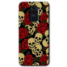 Xiaomi Redmi Note 9 Kurukafa Aşk Baskılı Uyumlu Silikon Kılıf