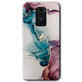Xiaomi Redmi Note 9 Liquid Mermer Baskılı Uyumlu Silikon Kılıf