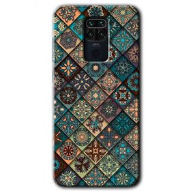 Xiaomi Redmi Note 9 Mandala Desen Baskılı Uyumlu Silikon Kılıf