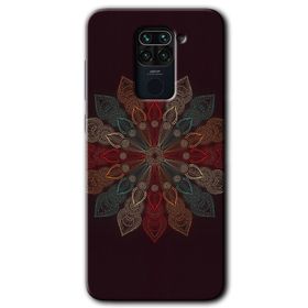 Xiaomi Redmi Note 9 Mandala Flower Wal Baskılı Uyumlu Silikon Kılıf