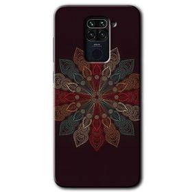 Xiaomi Redmi Note 9 Mandala Flower Wal Baskılı Uyumlu Silikon Kılıf
