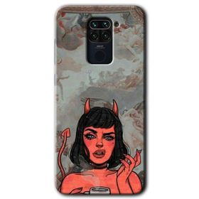 Xiaomi Redmi Note 9 Mat Çiçek Baskılı Uyumlu Silikon Kılıf