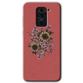 Xiaomi Redmi Note 9 Mat Çiçek Baskılı Uyumlu Silikon Kılıf