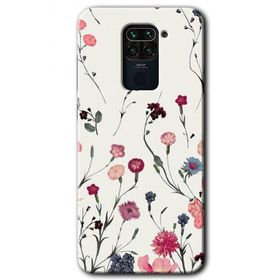 Xiaomi Redmi Note 9 Mat Çiçek Baskılı Uyumlu Silikon Kılıf