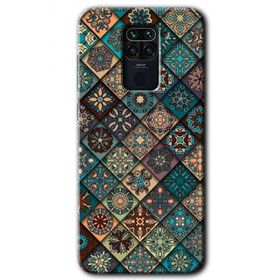 Xiaomi Redmi Note 9 Mat Mandala Baskılı Uyumlu Silikon Kılıf