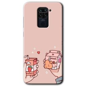 Xiaomi Redmi Note 9 Meyveli Süt Baskılı Uyumlu Silikon Kılıf