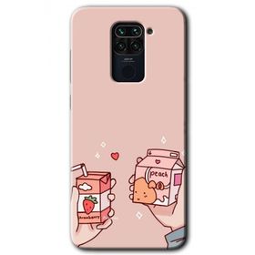 Xiaomi Redmi Note 9 Meyveli Süt Baskılı Uyumlu Silikon Kılıf