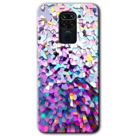 Xiaomi Redmi Note 9 Mosaic Fragments Colorfull Baskılı Uyumlu Silikon Kılıf