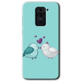 Xiaomi Redmi Note 9 Mutlu Kuşlar Baskılı Uyumlu Silikon Kılıf