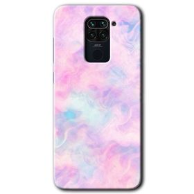 Xiaomi Redmi Note 9 Pembe Duman Baskılı Uyumlu Silikon Kılıf