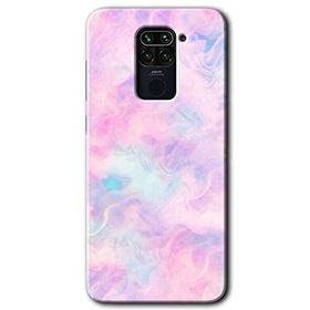 Xiaomi Redmi Note 9 Pembe Duman Baskılı Uyumlu Silikon Kılıf