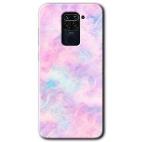 Xiaomi Redmi Note 9 Pembe Duman Baskılı Uyumlu Silikon Kılıf