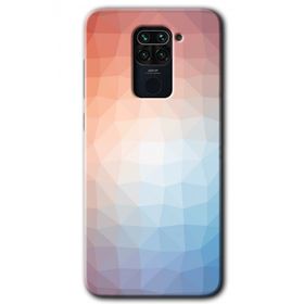 Xiaomi Redmi Note 9 Polygon Graident 3 Baskılı Uyumlu Silikon Kılıf