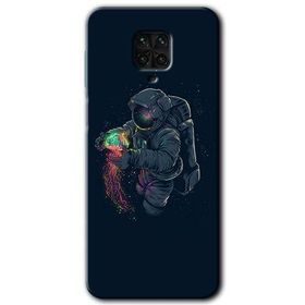 Xiaomi Redmi Note 9 Pro Astronot Kıyafeti Baskılı Uyumlu Silikon Kılıf