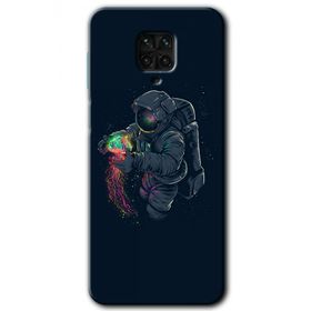 Xiaomi Redmi Note 9 Pro Astronot Kıyafeti Baskılı Uyumlu Silikon Kılıf