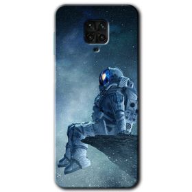 Xiaomi Redmi Note 9 Pro Astronot Yalnızlığı Baskılı Uyumlu Silikon Kılıf
