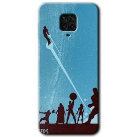 Xiaomi Redmi Note 9 Pro Avengers Team Baskılı Uyumlu Silikon Kılıf