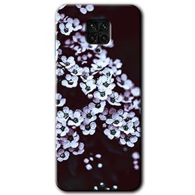 Xiaomi Redmi Note 9 Pro Beyaz Çiçek Baskılı Uyumlu Silikon Kılıf