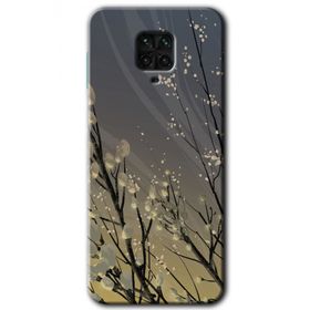 Xiaomi Redmi Note 9 Pro Branches Flowers Baskılı Uyumlu Silikon Kılıf