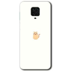 Xiaomi Redmi Note 9 Pro Cat Minimalism Baskılı Uyumlu Silikon Kılıf