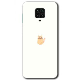 Xiaomi Redmi Note 9 Pro Cat Minimalism Baskılı Uyumlu Silikon Kılıf