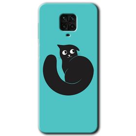Xiaomi Redmi Note 9 Pro Cat Vector Baskılı Uyumlu Silikon Kılıf