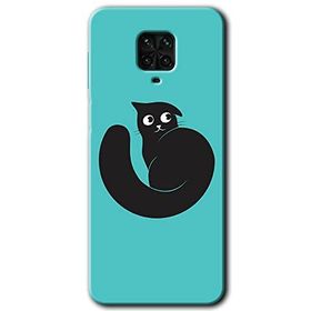 Xiaomi Redmi Note 9 Pro Cat Vector Baskılı Uyumlu Silikon Kılıf