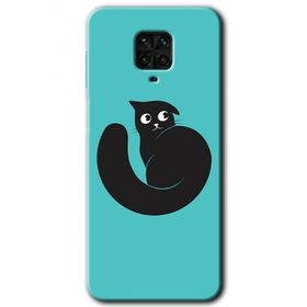 Xiaomi Redmi Note 9 Pro Cat Vector Baskılı Uyumlu Silikon Kılıf