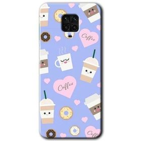 Xiaomi Redmi Note 9 Pro Coffee Cake Baskılı Uyumlu Silikon Kılıf