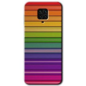 Xiaomi Redmi Note 9 Pro Colorful Lines Baskılı Uyumlu Silikon Kılıf