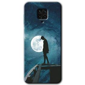 Xiaomi Redmi Note 9 Pro Dolunay Yalnızlık Baskılı Uyumlu Silikon Kılıf