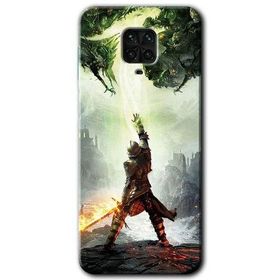 Xiaomi Redmi Note 9 Pro Dragon Hunter Baskılı Uyumlu Silikon Kılıf