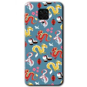 Xiaomi Redmi Note 9 Pro Funky Dragon Baskılı Uyumlu Silikon Kılıf