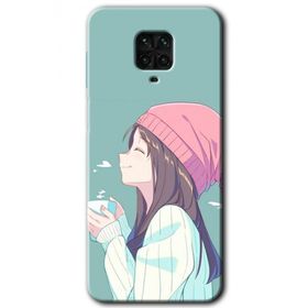 Xiaomi Redmi Note 9 Pro Happy Girl Baskılı Uyumlu Silikon Kılıf