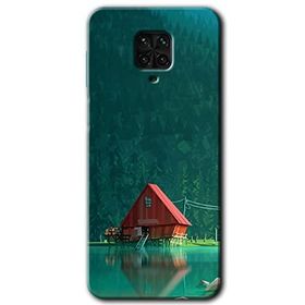 Xiaomi Redmi Note 9 Pro House in Woods Baskılı Uyumlu Silikon Kılıf