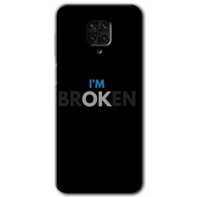 Xiaomi Redmi Note 9 Pro Im Broken Baskılı Uyumlu Silikon Kılıf