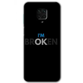 Xiaomi Redmi Note 9 Pro Im Broken Baskılı Uyumlu Silikon Kılıf
