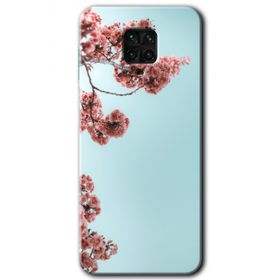 Xiaomi Redmi Note 9 Pro Japon Çiçeği Baskılı Uyumlu Silikon Kılıf