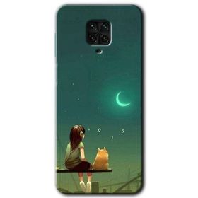 Xiaomi Redmi Note 9 Pro Kedili Kız Baskılı Uyumlu Silikon Kılıf