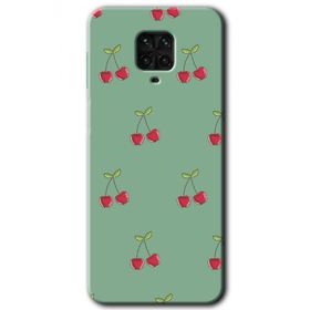 Xiaomi Redmi Note 9 Pro Kiraz Berry Baskılı Uyumlu Silikon Kılıf