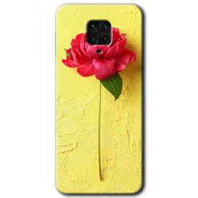 Xiaomi Redmi Note 9 Pro Kırmızı Gül Baskılı Uyumlu Silikon Kılıf