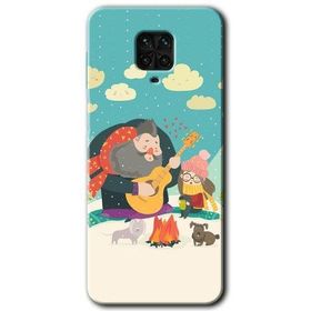 Xiaomi Redmi Note 9 Pro Kış Pikniği Baskılı Uyumlu Silikon Kılıf