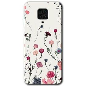 Xiaomi Redmi Note 9 Pro Mat Çiçek Baskılı Uyumlu Silikon Kılıf