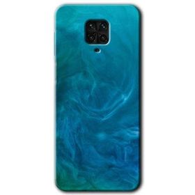 Xiaomi Redmi Note 9 Pro Mavi Aura Baskılı Uyumlu Silikon Kılıf