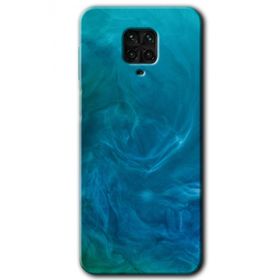 Xiaomi Redmi Note 9 Pro Mavi Aura Baskılı Uyumlu Silikon Kılıf