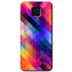 Xiaomi Redmi Note 9 Pro Multi Oblique Baskılı Uyumlu Silikon Kılıf