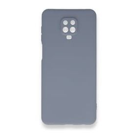 Xiaomi Redmi Note 9 Pro Nano İçi Kadife Silikon - Gri Cep Telefonu Kılıfı