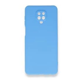 Xiaomi Redmi Note 9 Pro Nano İçi Kadife Silikon - Mavi Cep Telefonu Kılıfı