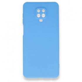 Xiaomi Redmi Note 9 Pro Nano İçi Kadife Silikon - Mavi Cep Telefonu Kılıfı