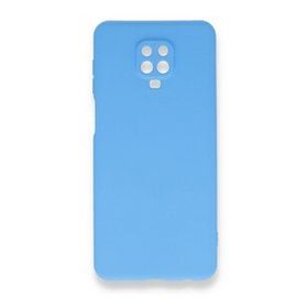 Xiaomi Redmi Note 9 Pro Nano İçi Kadife Silikon - Mavi Cep Telefonu Kılıfı